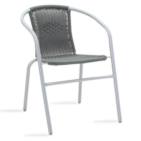 Fotoliu Obbi  din metal-pe, culoare gri, 53x59x72cm
