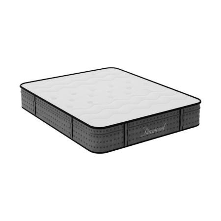 Saltea Diamond Pakoworld cu arcuri în buzunare cu 3 zone + spumă cu memorie gel 25-27cm 140x200cm