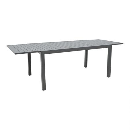 Masă extensibilă Lafla  aluminiu gri închis 160-240x90x75cm