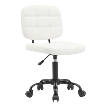 Scaun de birou Sedia  pu alb 50x50x75-85cm