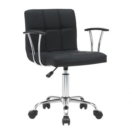 Scaun de birou Buleco  pu negru 56x46x74-86cm