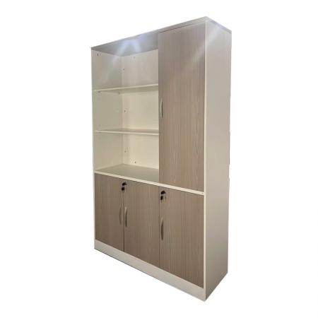 Bibliotecă de birou Armadi  în culoarea alb-sonoma 120x40x200cm