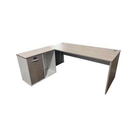 Birou de colț reversibil profesional Armadi  sonoma-alb 140x70x75cm