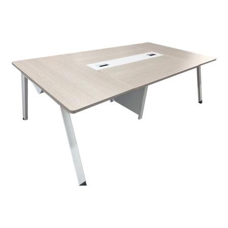Masă de conferință Armadi  în nuanță gri-albă 240x120x75cm