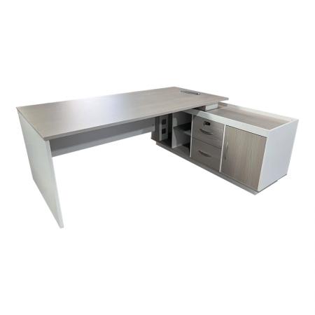 Birou de colț profesional reversibil Armadi  sonoma-alb 200x90x75cm