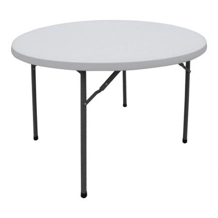 Masă de catering pliabilă Comfort Pakoworld, rotundă, albă, D120x74cm