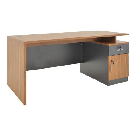 Birou profesional Oscar  în culoarea nuc-gri închis 180x90x76cm