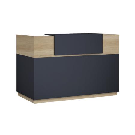 Masă de recepție Lotus  din stejar - culoare gri închis 140x70x110cm
