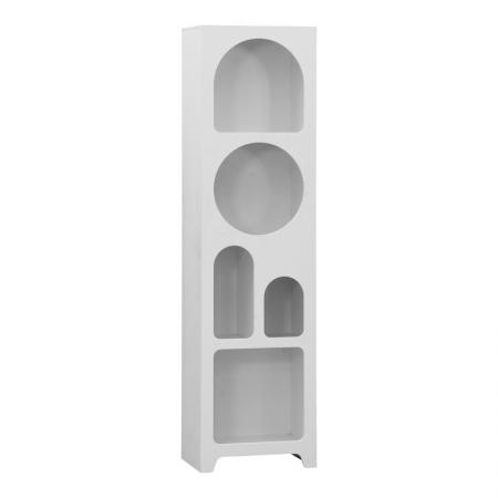 Bibliotecă Emersi  din MDF, culoare albă, 48x35x180cm