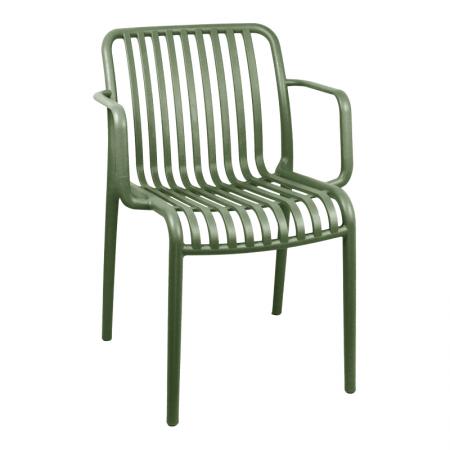 Fotoliu Zoi  pp în nuanță verde închis 55.5x57.5x79cm
