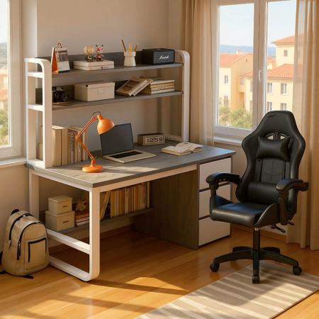 Set de mobilier de birou pentru studenți Edge Pakoworld, format din 2 bucăți