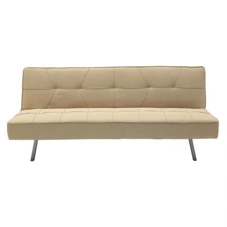 Canapea extensibilă cu 3 locuri Travis  cu material textil bej 175x83x74cm