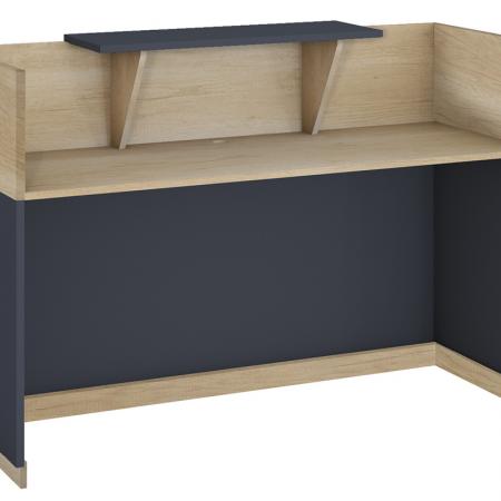 Masă de recepție Lotus  din stejar - culoare gri închis 180x70x110cm